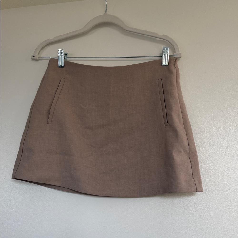 Dynamite Classic Brown Mini Skirt